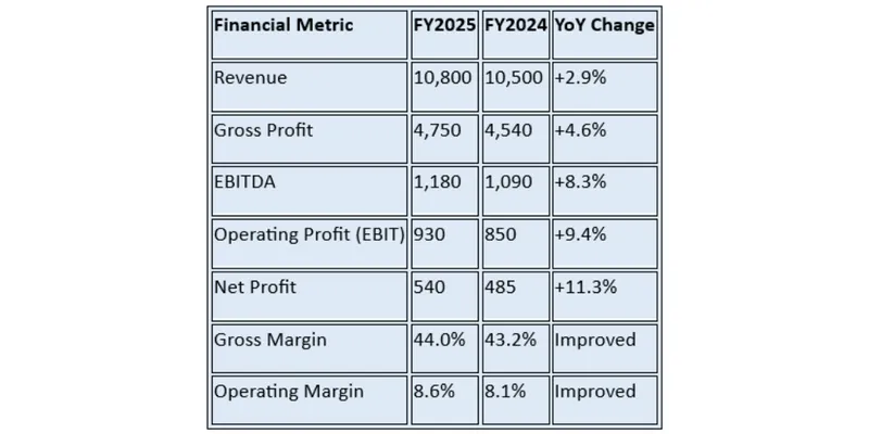 Financial Summary Table